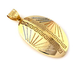 gładka złota zawieszka