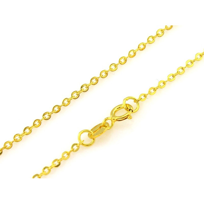 Złoty łańcuszek splot rolo 585/14k długość 45 cm elegancka biżuteria Złoty łańcuszek splot rolo 585/14k długość 45 cm elegancka biżuteria