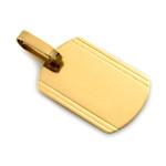 Zawieszka blaszka złoto 585 elegancka minimalistyczna do graweru