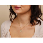 Zawieszka blaszka złoto 585 elegancka minimalistyczna do graweru
