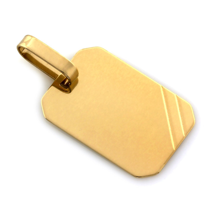 Złota blaszka 585 pod grawer wisiorek zawieszka minimalistyczna Złota blaszka 585 pod grawer wisiorek zawieszka minimalistyczna