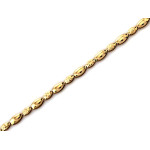 Delikatna złota bransoletka 375 z kulek żółtego złota długość 19 cm
