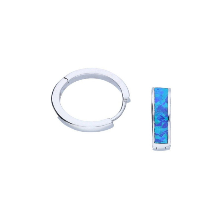 Srebrne kolczyki 925 z opalem 2,11g Prezent Srebrne kolczyki 925 z opalem 2,11g Prezent