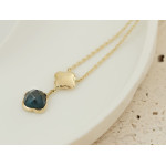 Naszyjnik Złoty 585 Topaz London Blue Elegancki Stylowy Prezent