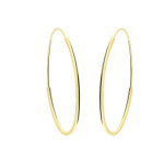 Złote kolczyki 585 koła owalne 20 mm 0,9 g
