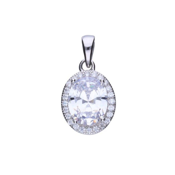 Srebrna zawieszka 925 elegancka z cyrkoniami 1,67g Srebrna zawieszka 925 elegancka z cyrkoniami 1,67g