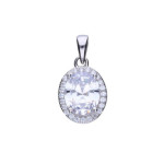 Srebrna zawieszka 925 elegancka z cyrkoniami 1,67g