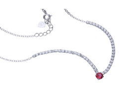 Srebrny naszyjnik 925 elegancki z cyrkoniami 5,00g s