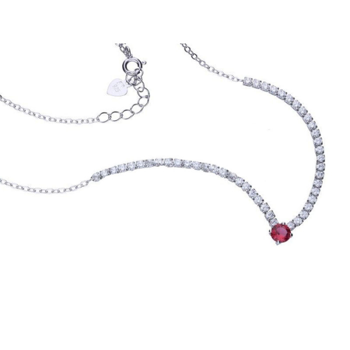 Srebrny naszyjnik 925 elegancki z cyrkoniami 5,00g s Srebrny naszyjnik 925 elegancki z cyrkoniami 5,00g s