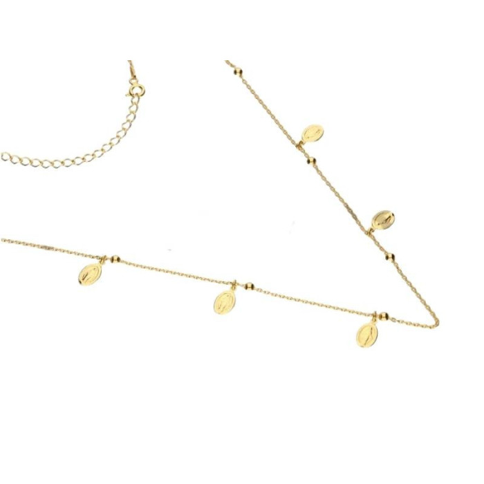 Srebrny naszyjnik 925 pozłacany choker Srebrny naszyjnik 925 pozłacany choker