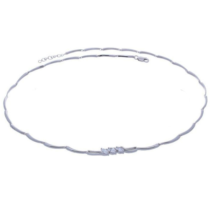 Srebrny naszyjnik 925 elegancki z cyrkoniami 9,20g Srebrny naszyjnik 925 elegancki z cyrkoniami 9,20g