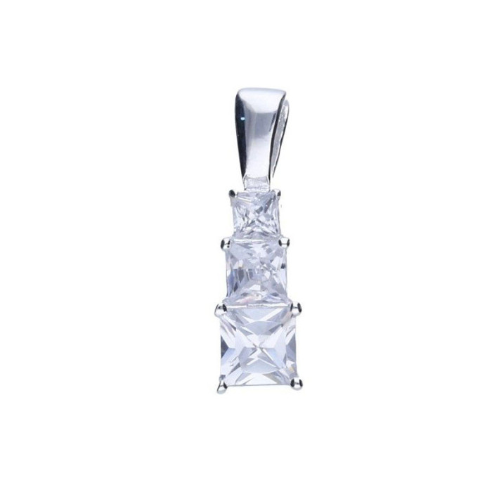 Srebrna zawieszka 925 elegancka z cyrkoniami 1,57g Srebrna zawieszka 925 elegancka z cyrkoniami 1,57g