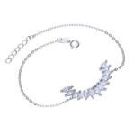 Srebrna bransoletka 925 elegancka z cyrkoniami 2,92g