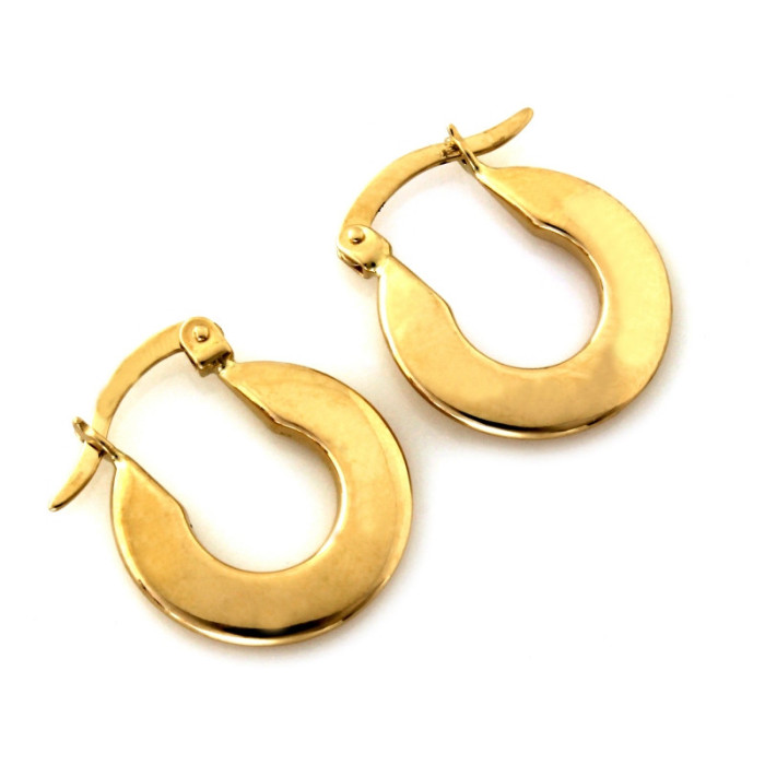 Złote kolczyki kółka 585 KOŁA szerokie 22mm Złote kolczyki kółka 585 KOŁA szerokie 22mm