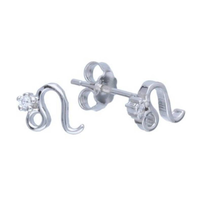 Srebrne kolczyki 925 znak zodiaku lew Srebrne kolczyki 925 znak zodiaku lew
