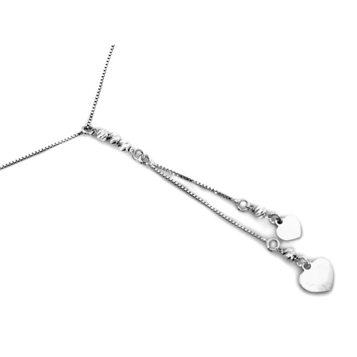 Srebrny naszyjnik 925 SERDUSZKA I KULECZKI 2,10g Srebrny naszyjnik 925 SERDUSZKA I KULECZKI 2,10g