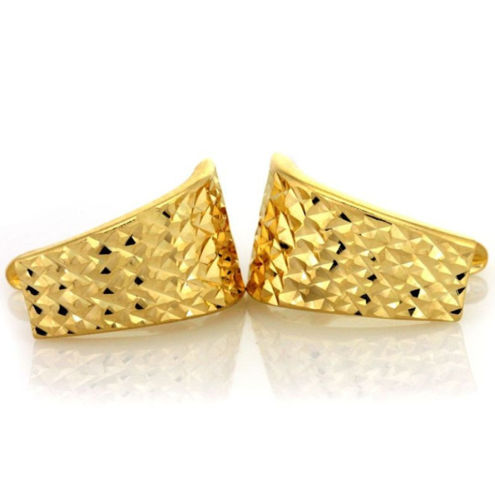 Złote kolczyki 585 ELEGANCKIE DIAMENTOIWANE 1,64g Złote kolczyki 585 ELEGANCKIE DIAMENTOIWANE 1,64g