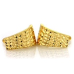 Złote kolczyki 585 ELEGANCKIE DIAMENTOIWANE 1,64g