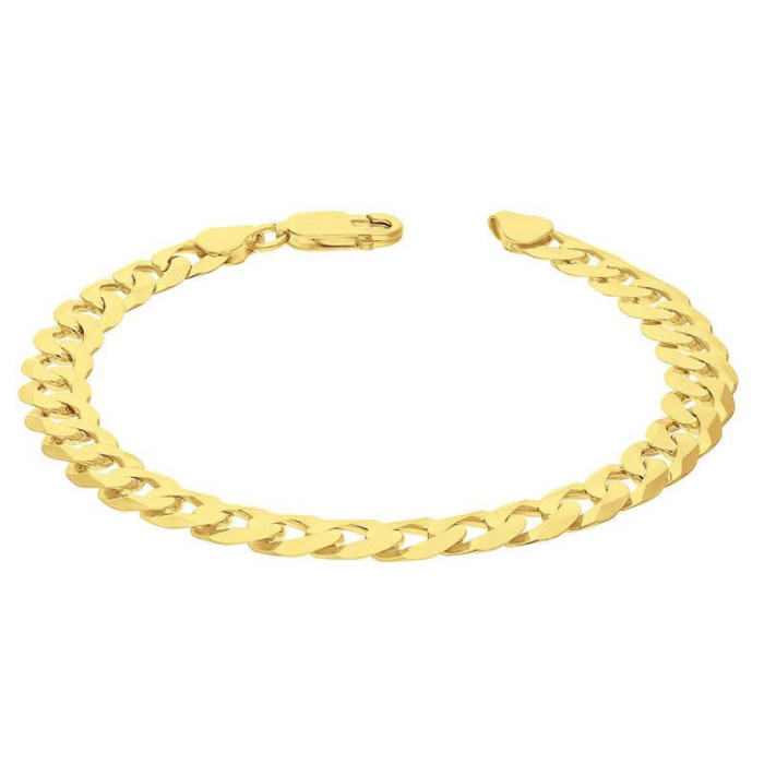 Srebrna złocona bransoletka 925 O SPLOCIE PANCER 23 CM 14,50g Srebrna złocona bransoletka 925 O SPLOCIE PANCER 23 CM 14,50g
