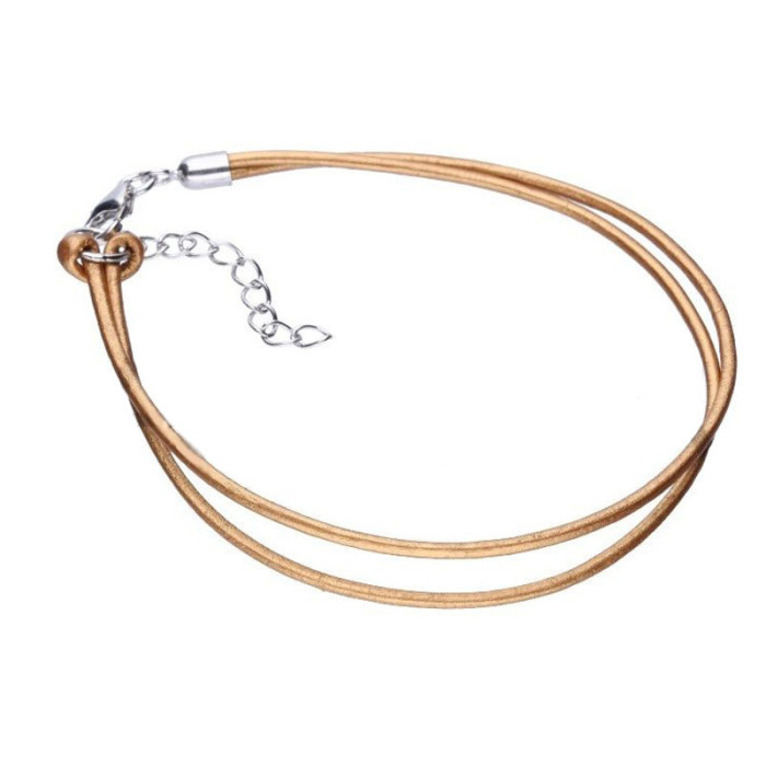 Srebrna bransoletka 925 sznurek stare złoto 1,65g Srebrna bransoletka 925 sznurek stare złoto 1,65g