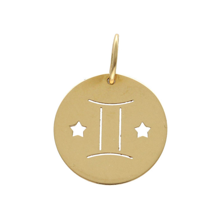 Złote zawieszka 585 znak zodiaku bliźnięta 0,81 g Złote zawieszka 585 znak zodiaku bliźnięta 0,81 g