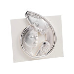 SREBRNY OBRAZ 925 W BIAŁEJ RAMIE ŚW. RODZINA 12,5x12,5cm