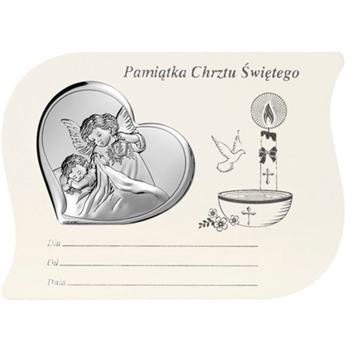 SREBRNY OBRAZ 925 NA CHRZEST 17,2x12,5cm PREZENT SREBRNY OBRAZ 925 NA CHRZEST 17,2x12,5cm PREZENT