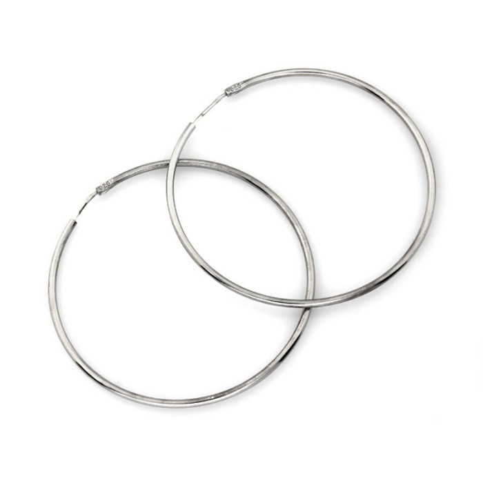 Srebrne kolczyki 925 klasyczne koła 39 mm 1,70g Srebrne kolczyki 925 klasyczne koła 39 mm 1,70g