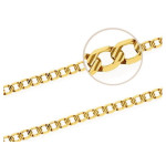 Złoty łańcuszek 375 SPLOT PANCER 50CM 7,77g