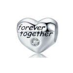 Srebrna zawieszka 925 serce forever together  2,20g