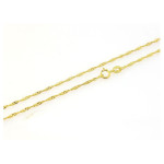 Złoty łańcuszek 585 splot singapur 55 cm prezent 2,53 g
