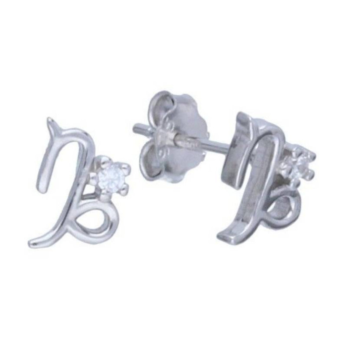Srebrne kolczyki 925 znak zodiaku koziorożec Srebrne kolczyki 925 znak zodiaku koziorożec