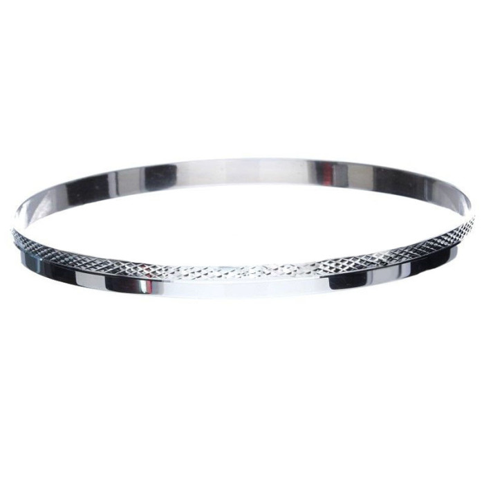Srebrna bransoletka 925 typu bangle ze wzorem 9,85g Srebrna bransoletka 925 typu bangle ze wzorem 9,85g