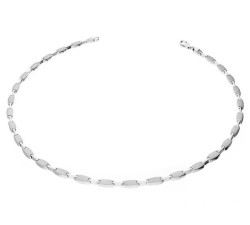 Srebrny naszyjnik 925 elegancka półsztywna kolia