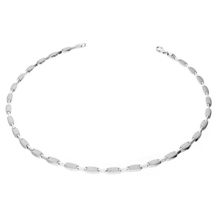 Srebrny naszyjnik 925 elegancka półsztywna kolia Srebrny naszyjnik 925 elegancka półsztywna kolia