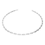 Srebrny naszyjnik 925 elegancka półsztywna kolia