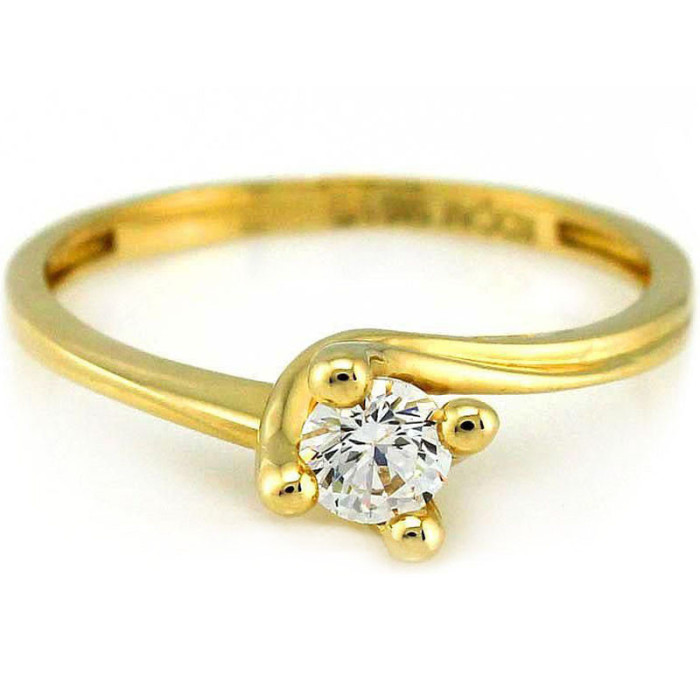 ZŁOTY PIERŚCIONEK 585 WĄSKA OBRĄCZKA SWAROVSKI ZŁOTY PIERŚCIONEK 585 WĄSKA OBRĄCZKA SWAROVSKI