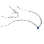 Srebrny naszyjnik 925 elegancki z cyrkoniami 5,00g