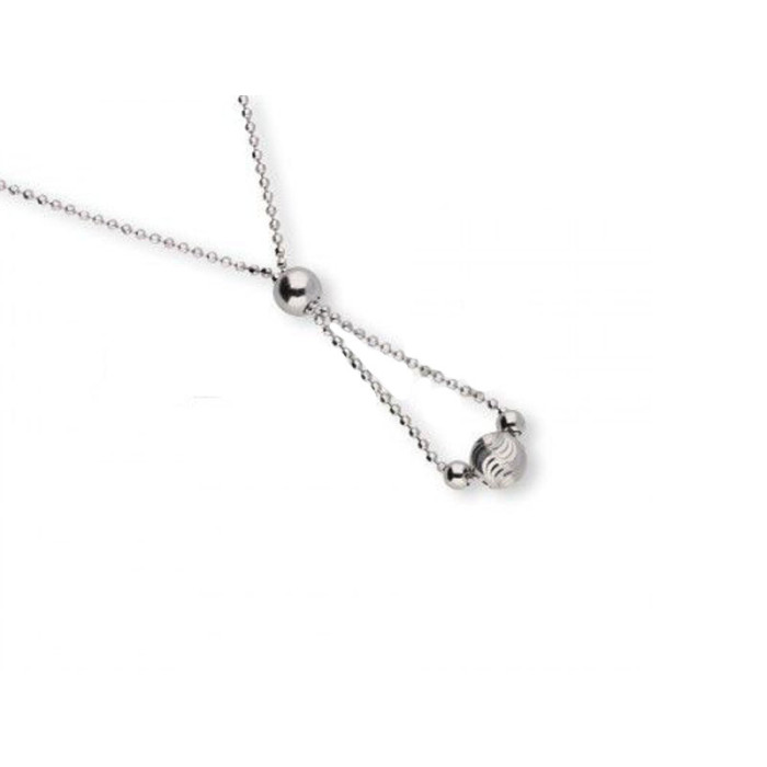 Srebrny naszyjnik 925 diamentowany z kulkami 2,80g Srebrny naszyjnik 925 diamentowany z kulkami 2,80g