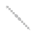 Srebrna bransoletka 925 LISTKI SWAROVSKI
