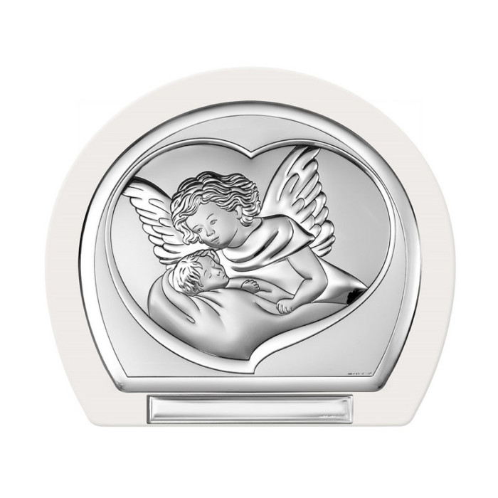 SREBRNY OBRAZ 925 ANIOŁ STRÓŻ 16x14cm NA PREZENT SREBRNY OBRAZ 925 ANIOŁ STRÓŻ 16x14cm NA PREZENT