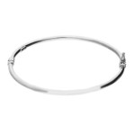Srebrna bransoletka 925 BANGLE GŁADKA SZUFLADKA 11,40g