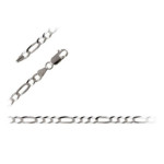 Srebrny łańcuszek 925 figaro 55 cm