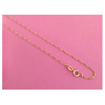 Złoty łańcuszek 585 singapur 42cm o silny splot 14kt na prezent
