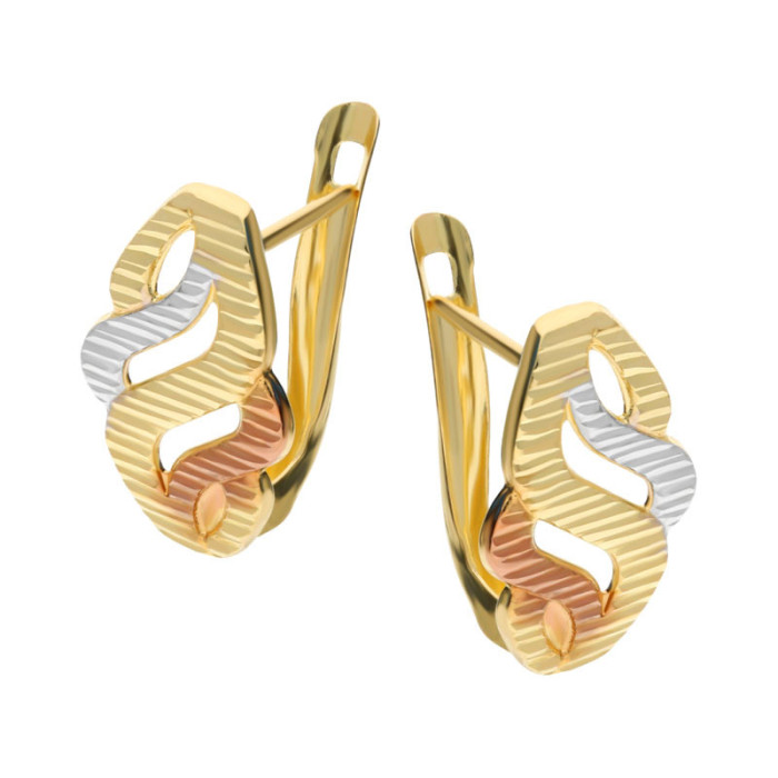 Złote kolczyki 585 eleganckie PRZECINKI 1,63 g Złote kolczyki 585 eleganckie PRZECINKI 1,63 g
