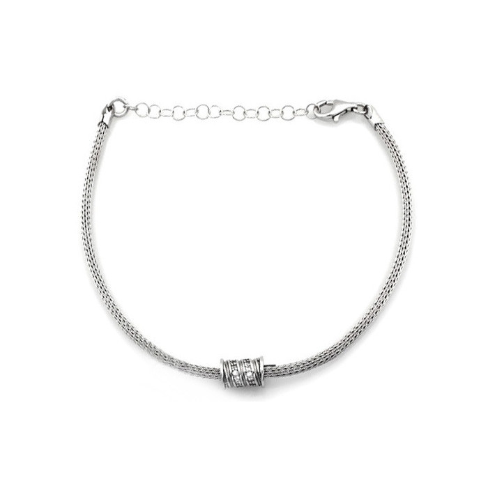 Srebrna bransoletka 925 elegancka gruby sznur Srebrna bransoletka 925 elegancka gruby sznur