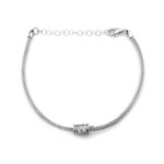 Srebrna bransoletka 925 elegancka gruby sznur