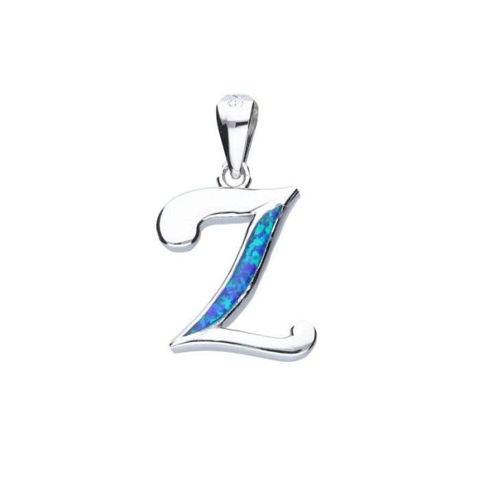 Srebrna zawieszka 925 LITERA Z I OPAL 1,40g Srebrna zawieszka 925 LITERA Z I OPAL 1,40g