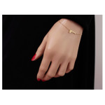 Srebrna bransoletka 925 z pistoletem rewolwer 1,04g