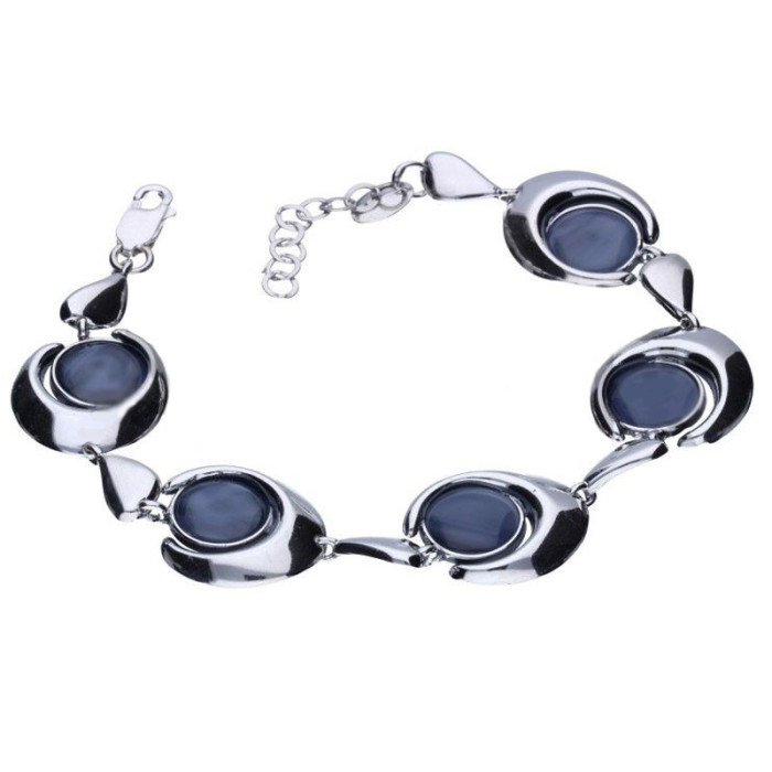 Srebrna bransoletka 925 z dużymi elementami 13,76g Srebrna bransoletka 925 z dużymi elementami 13,76g